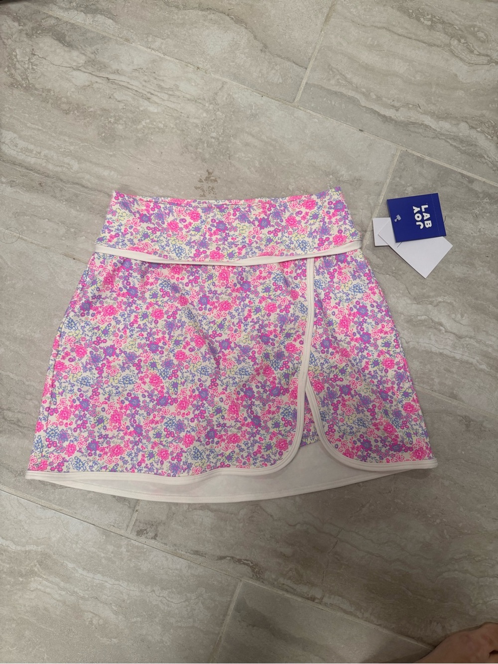 joylab floral athletic skort size small nwt